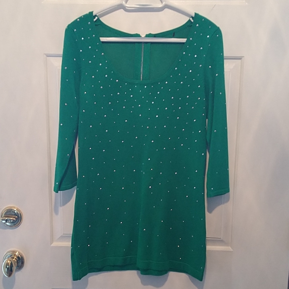 Kelly green Tunic Sweater